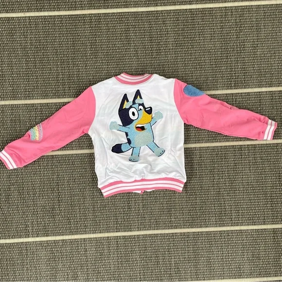 Bluey Pink Bamboo Bomber Jacket - Picture 2 of 4